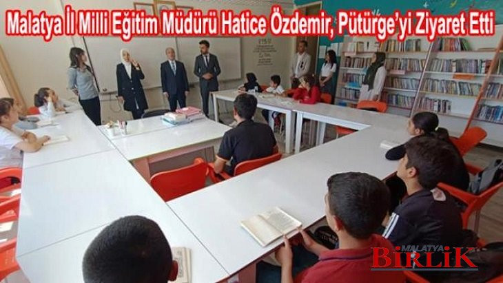 MEB İl Müdürü Hatice Özdemir, Pütürge'de Okulları İnceledi